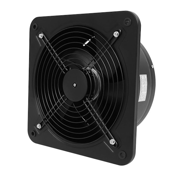 Extractorudsugningsventilator, 150W effekt, 2850 m³/t luftstrøm, sort