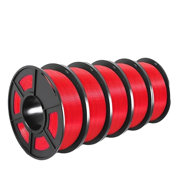 3D Filament, Hög styrka, Inga bubblor, PETG Röd 5