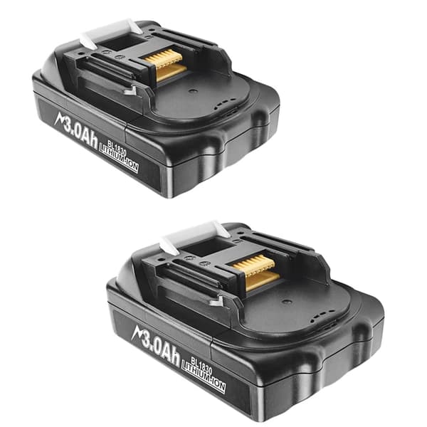 Laddningsbart batteri, hög kapacitet 90Ah, LED-indikator, 18V, 18V-b, 2 pack 3000mAh