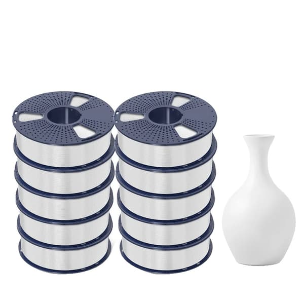 3D Filament, Hög Fluiditet, Miljövänlig, PLA-Meta Vit