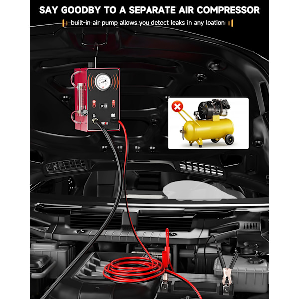 Bil Rök Läckage Detektor, EVAP Rör Rök Generator, Rör Läckage Analysator Tester