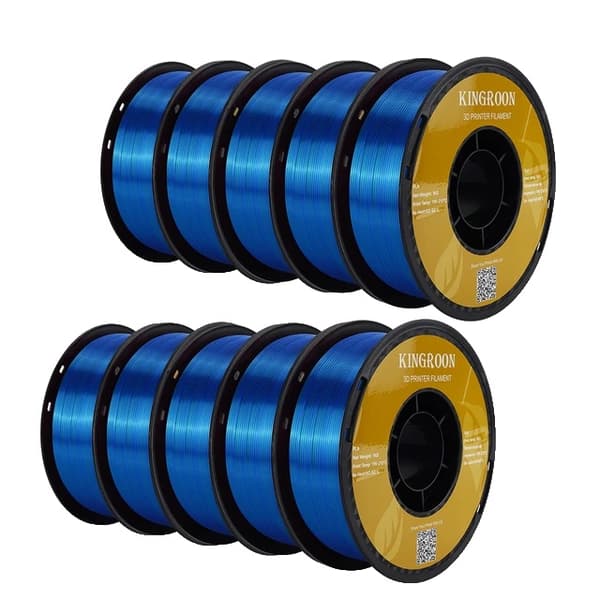 3D-skrivarfilament, Silk PLA, 1,75 mm diameter, Gul Grön Blå