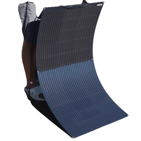 Solpanel, Flexibel Design, Dubbel Spänningskompatibilitet, PET 150W Flexibel