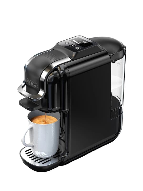 Kaffemaskine, Kompakt Design, Alsidig Kapselkompatibilitet, H2C Sort, EU
