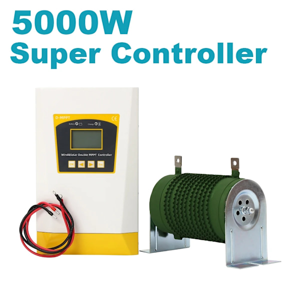 5000W Vindmølle Generator, Vandtæt Design, Lav Start Hastighed,Super Controller, 24V Super Controller Super Controller