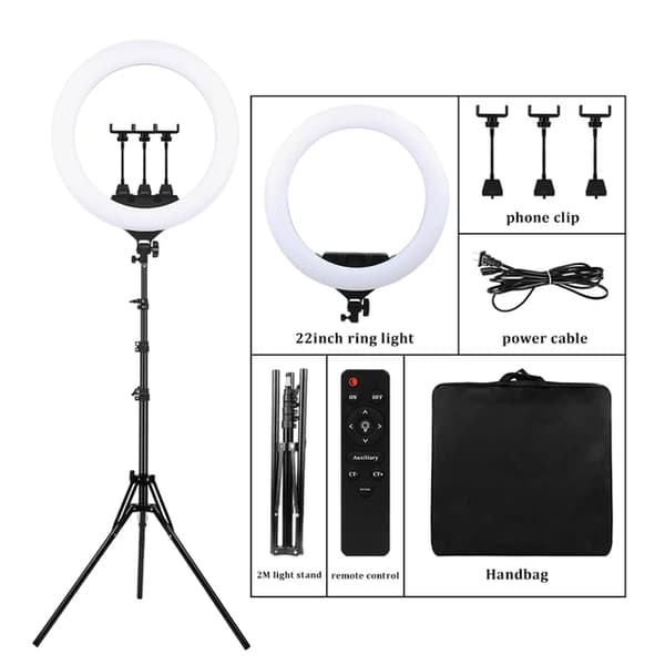 Ringljusset, 22 tum (55cm), Bluetooth-kontroll