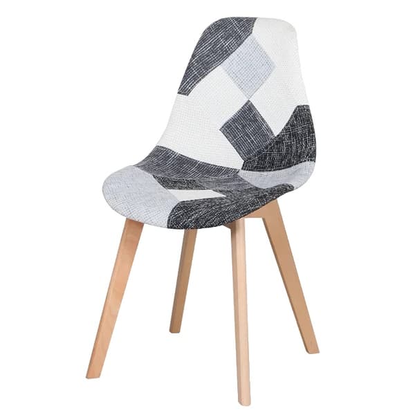 Ruokatuolit, ergonominen muotoilu, 8 kappaleen setti, 8PCS-Harmaa
