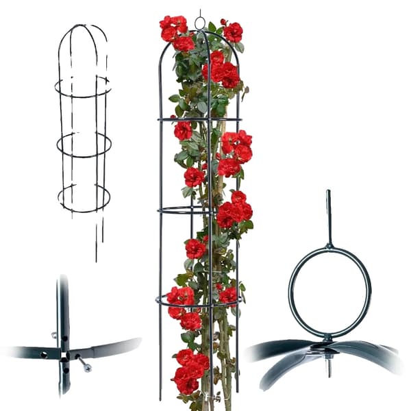 Haveobelisk, Metal Konstruktion, Holdbart Design, GRÅ