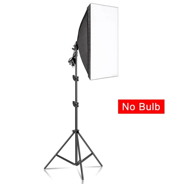 Belysningskit, Softbox för fotografering, Justerbart ljusstativ, Softbox med stativ