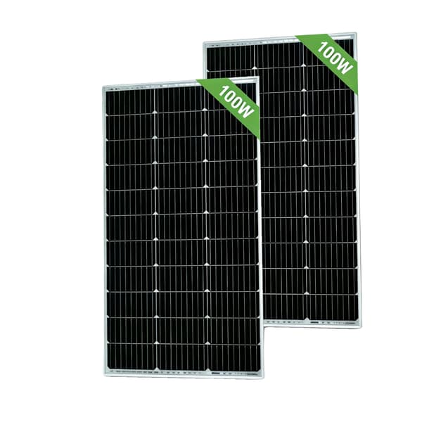 Solpanel, Holdbart Design, Høj Effektivitet, 2stk 100w panel