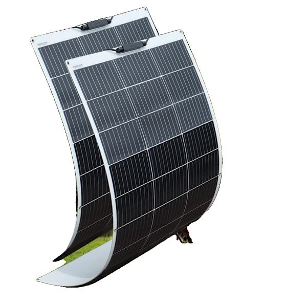 Fleksibelt Solpanel Kit, 600W Strøm, 4 Panel Konfiguration, 300w 2stk 150w