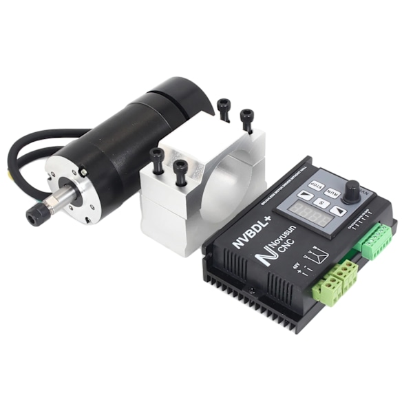 400W 48V Borstlös Spindelmotor, 12000 R/Min, 600W Drivrutin för CNC-gravering