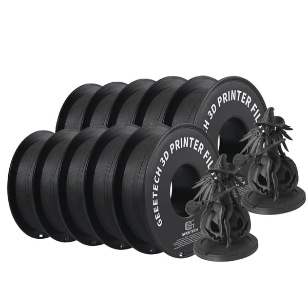 PLA Filament, Mat Finish, 1,75 mm Diameter, sort