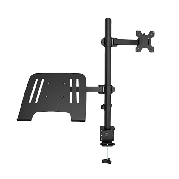 Monitorstand, Ergonomisk Design, 360° Rotation, sort