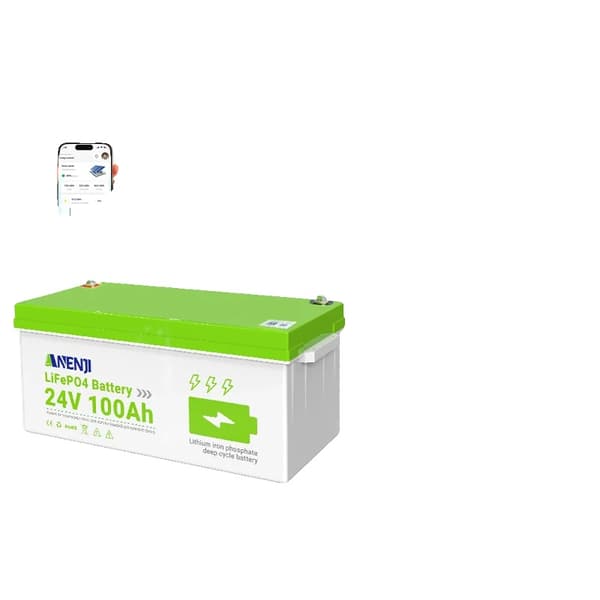 Batteripakke, 100AH kapacitet, Bluetooth-overvågning, 24V 100AH Bluetooth kontrol