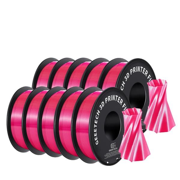 3D Filament, Silkeudseende, Miljøvenligt Materiale, Silke Magenta