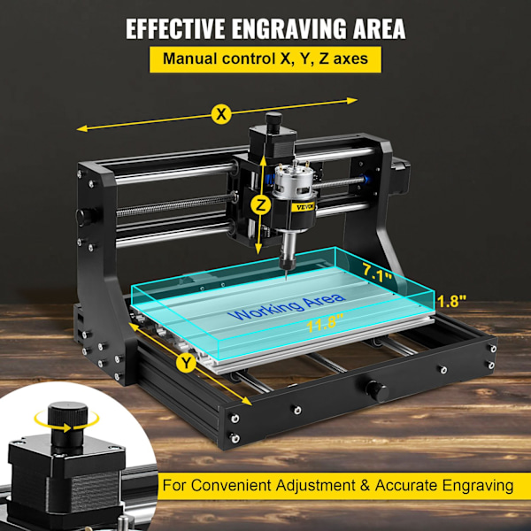 CNC Router Kit 3018 Pro, Hög Precision, Omfattande Kompatibilitet