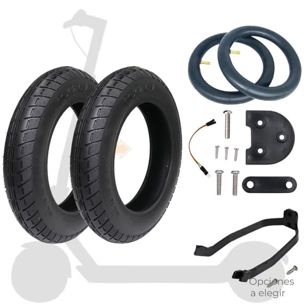 Hjulkit, 10 Tommer Dæk, Installationsudstyr, M365/Pro1 Kit