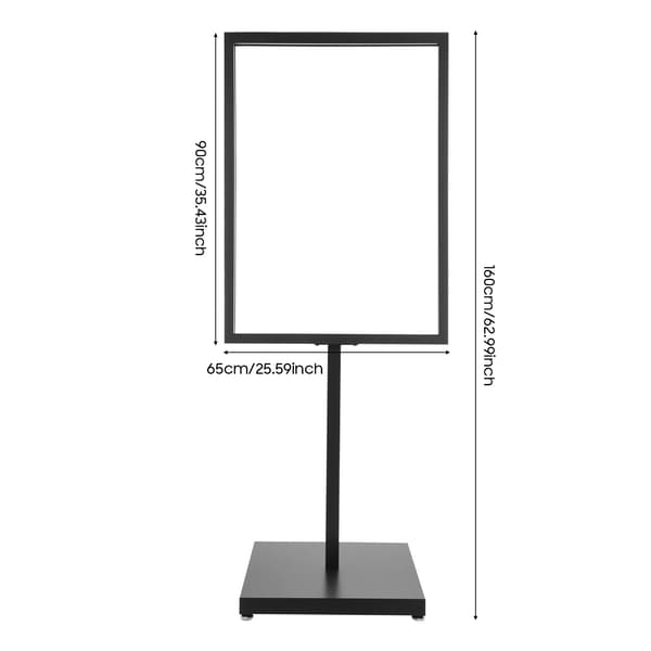 Skiltstativ, Holdbart Jernkonstruktion, Moderne Design, sort