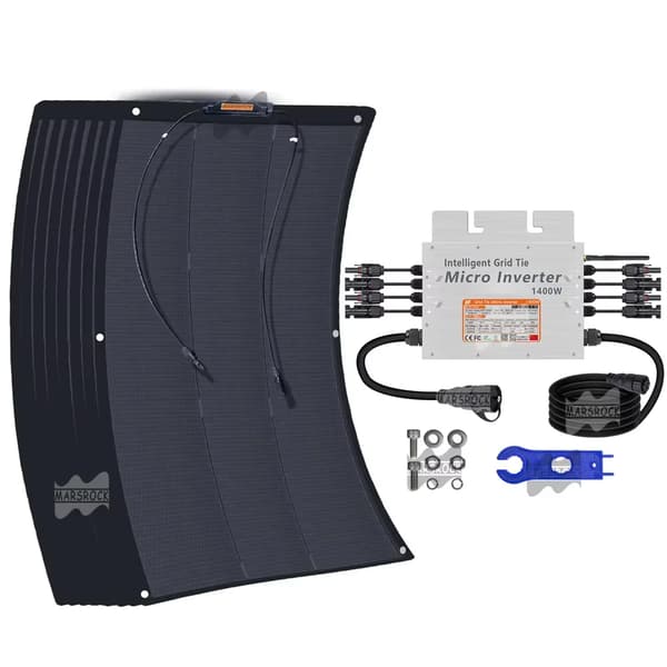 Solpanel, Semi-Fleksibel Design, Effektiv Energi Generering, 100W solpaneler