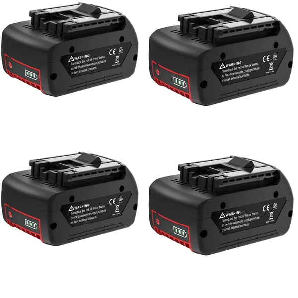 Batteri, 18V uppladdningsbart, 6000mAh kapacitet, 4 st