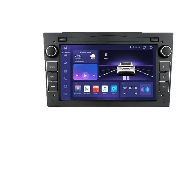 Bilradio Stereo, 128GB ROM, Android 12 OS, S8 Svart