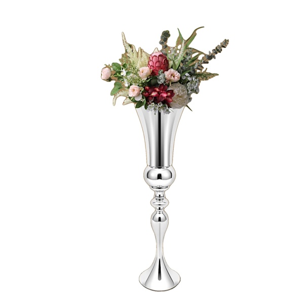 Vas Set, Modern Minimalist, Hållbar Järn Design, Silver