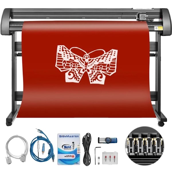 Cutter Plotter Maskin, Hög Precision, Användarvänlig Programvara, 53 Tum(1350mm)