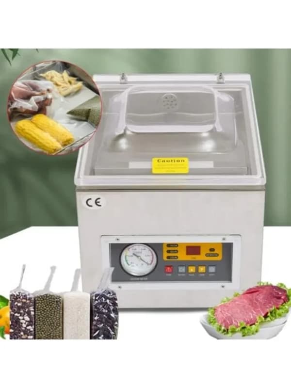 Vakuumförpackningsmaskin, justerbara tidsinställningar, hög effektivitet, kompakt design