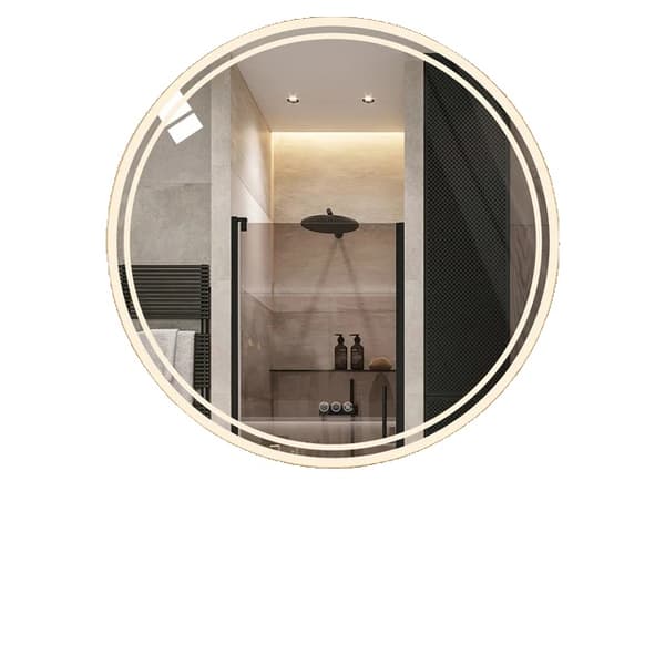 Badrumsspegel, LED-belysning, Avfuktningsfunktion, 32x32 tum