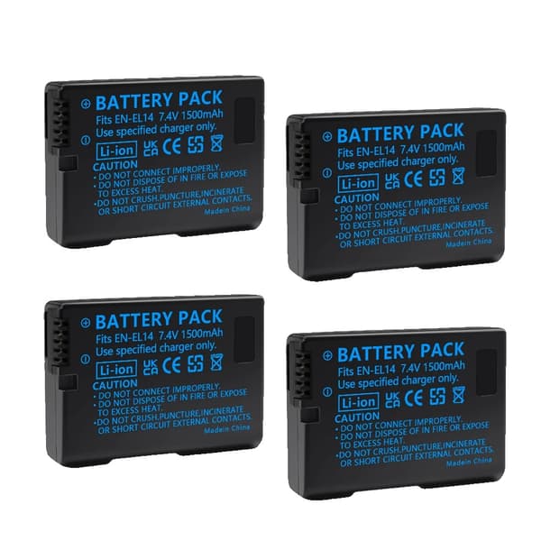 Batteripack, Multifunktionell Förvaringsväska, Uppladdningsbar Design, 4st Batteri