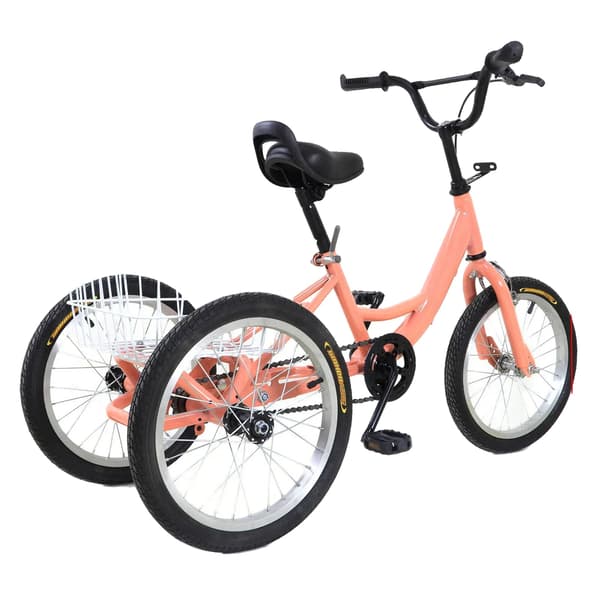 Børnecykel, Justerbar sædehøjde, Robust ramme, Lys orange