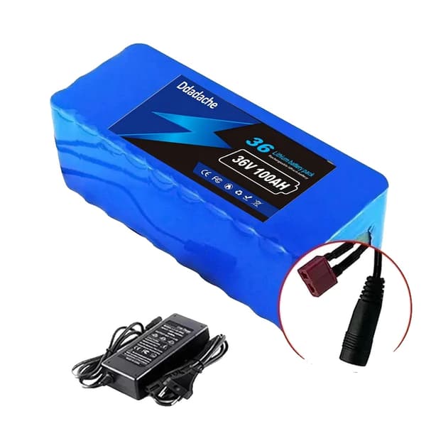 Litiumjonbatteripack, 100Ah kapacitet, 10S4P konfiguration, T-DC