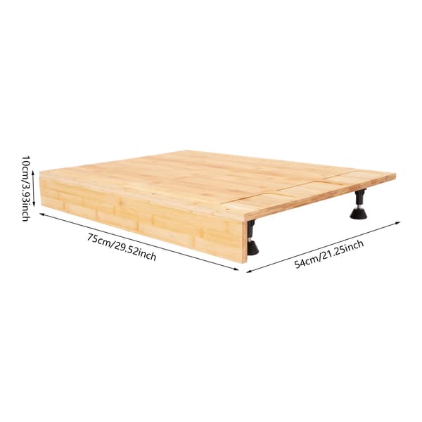 Köksspislock, Multifunktionell Bänkskydd, Bambumaterial, Beige