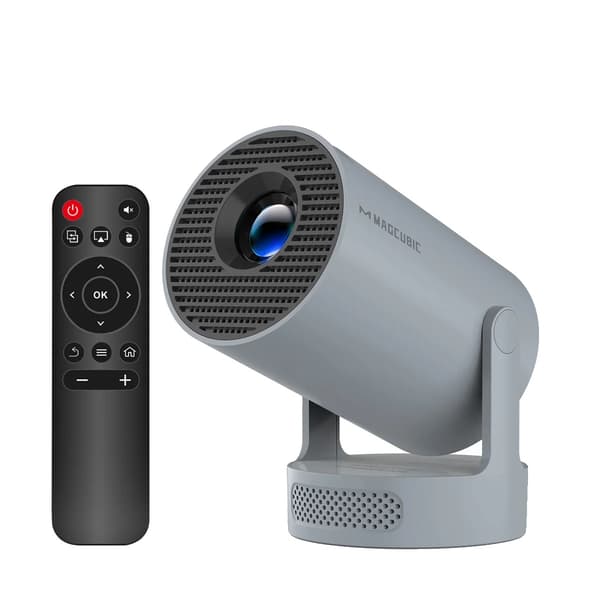 Projektor, 8K-stöd, Bärbar design, Pro Ny-Grå, EU Kontakt