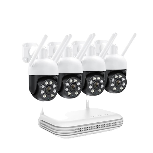 Trådløst kamera system, Humanoid Auto Tracking, To-vejs lyd, , None, 8CH NVR 4 Cameras 8CH NVR 4 Cameras None 8CH NVR 4 Cameras