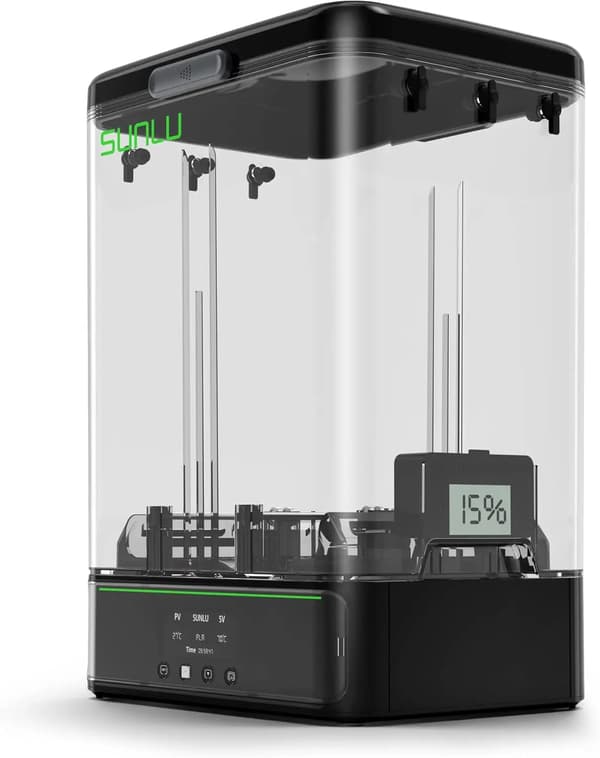 Filament Tørrer, Hurtig Tørring, Pladsbesparende Design, Sort, EU STIK