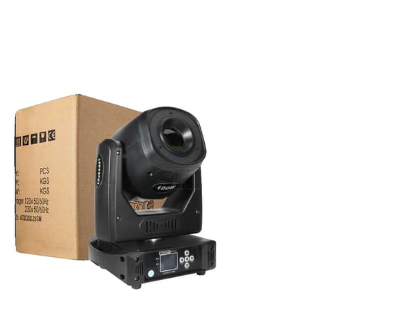 Spot Moving Head, DMX-kontroll, Mångsidiga belysningseffekter, LED 100W Med Ring
