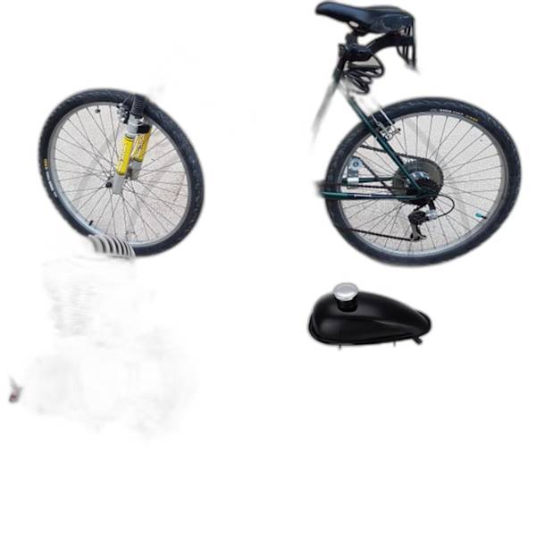 50/80/100CC 2-tahti bensiinimoottori setti - Tee-se-itse sähköpyörän täydellinen moottori 110cc Silver