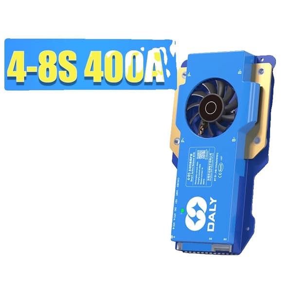 DalyBMS Batteristyringssystem, Indbygget Bluetooth, 150A til 300A Opladningskapacitet, 4-8S 400A BMS CAN