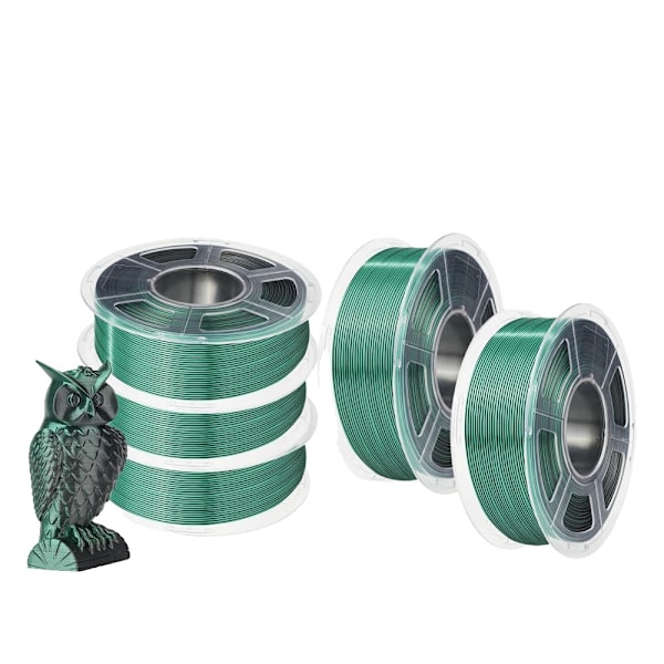 3D-printer filament, silkefinish, miljøvenligt materiale, SKDC  BK GN