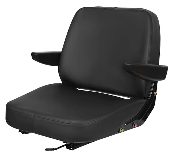 Traktorstol, Ergonomisk Design, Lätt Installation, svart