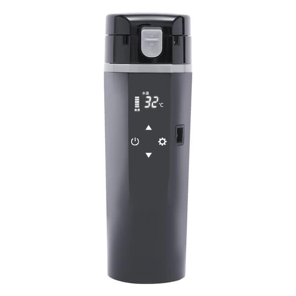 Bil Elektrisk Varmebeholder, 500ML Kapacitet, 12-24V Spænding, sort