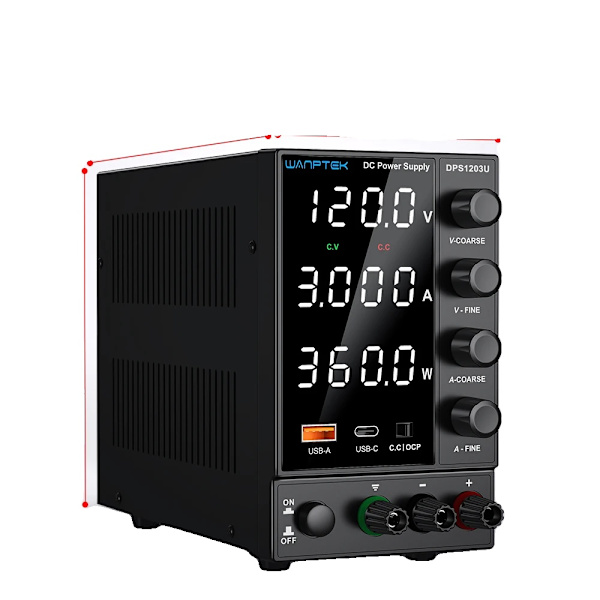 DC Virtalähde, 120V 3A, DPS1203U 120V 3A