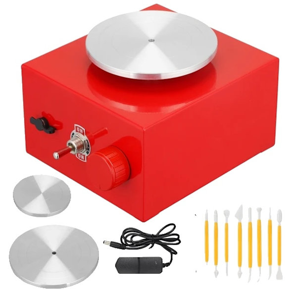 Drejskiva, Gör-det-själv-hantverk, Elektrisk keramikmaskin, EU-kontakt 220V EU Plug 220V EU PLUG 220V