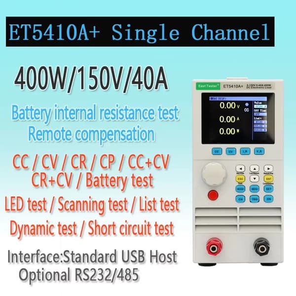 DC Elektronisk Belastningstest, Høj Ydelse, Brugervenligt Interface, ET5410A