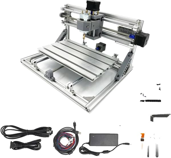 CNC-fräsmaskin, 3-axlig kontroll, USB-gränssnitt, GRBL-kontroller, Bara maskin, Ingen laser