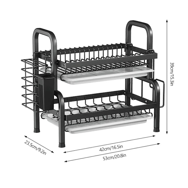 Ruostumaton teräksinen astiankuivausteline, suuri kapasiteetti, ruosteenkestävä runko.,Säilytysteline, Kuten kuvassa Storage rack Storage rack