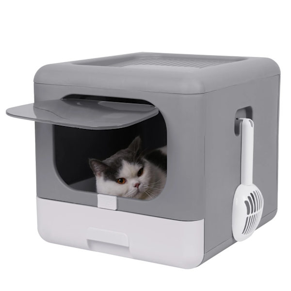 Kattebakke, Foldbart Design, Nem Adgang, GRÅ