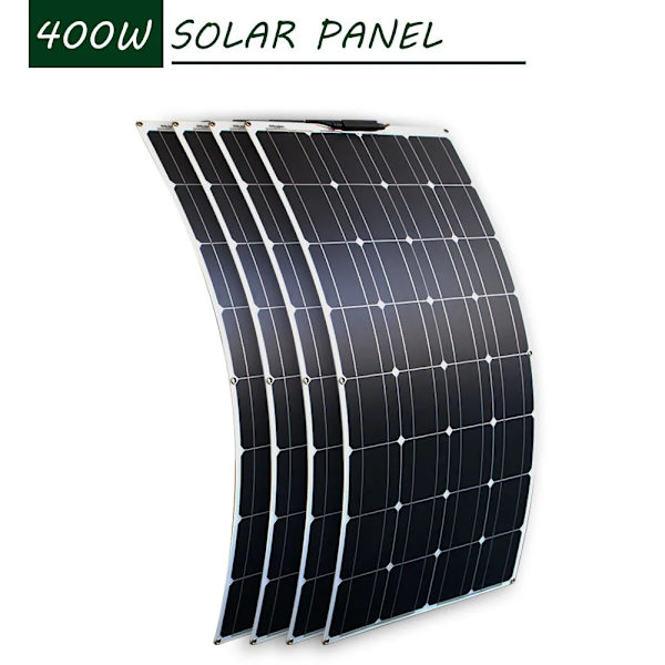 Flexibelt solpanel 100W, Hög Effektivitet, Lättviktig Design,400 watts solpanel 400w solar panel 400w solar panel